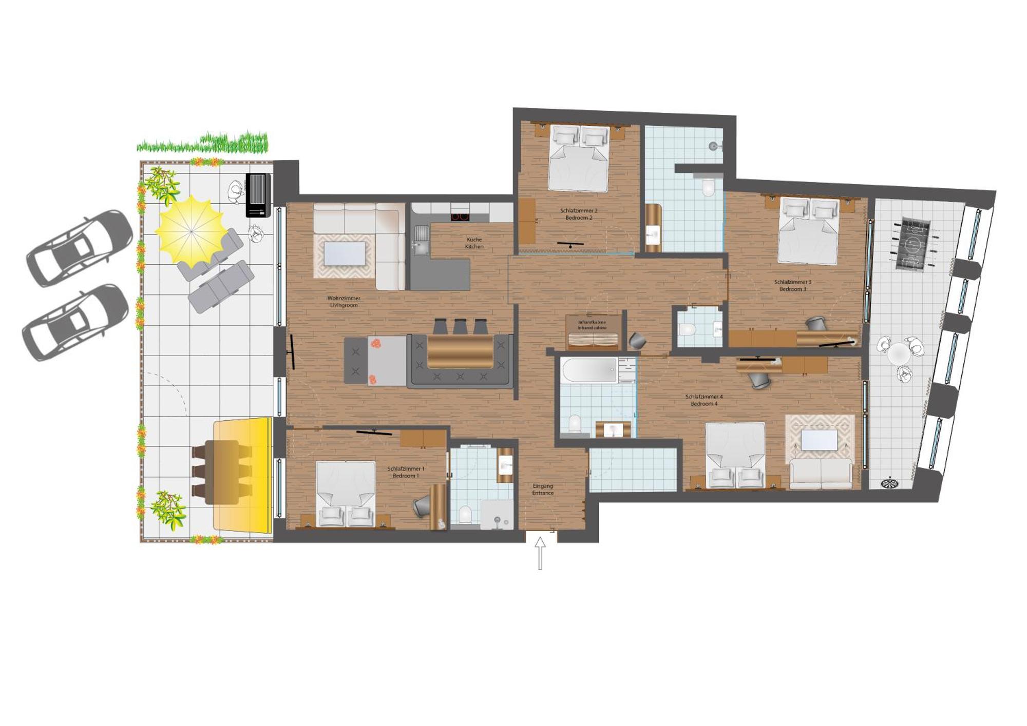 Apartmenthaus Goldeck Ried im Oberinntal Eksteriør billede